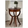 Accent & End Tables-Kirkland's Home Leila Round Cherry Accent Table Brown