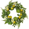Wreaths-Kirkland's Home Lemon And Artichoke Daisy Wreath Green/Yellow