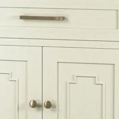 Bathroom Furniture-Kirkland's Home Leonhard Marble Sink Vanity Ivory