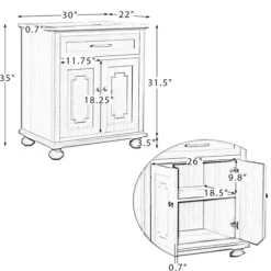 Bathroom Furniture-Kirkland's Home Leonhard Marble Sink Vanity Ivory