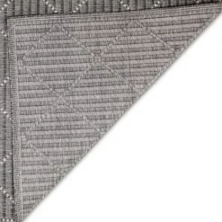 Outdoor Rugs-Kirkland's Home Leopard Border Outdoor Area Rug, 6X9 Gray