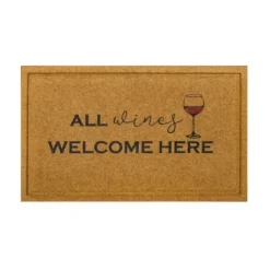 Doormats-Kirkland's Home Leopard Print Coir Doormat Tan/Black/Brown