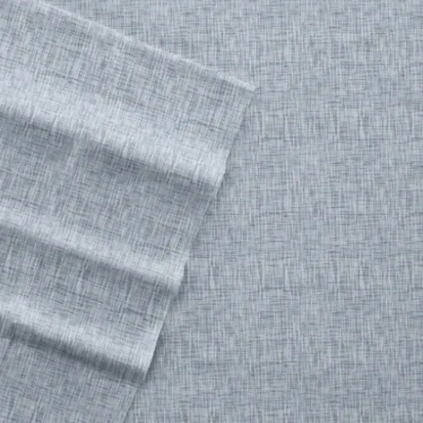 Bed Sheets-Kirkland's Home Light Chambray 4-Pc. Queen Bed Sheet Set Blue