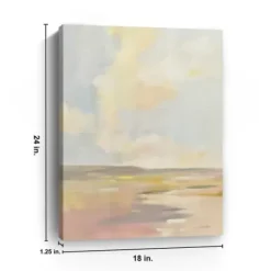 Canvas Art-Kirkland's Home Light Cloud Canvas Art Print, 18X24 In. Blue/Pink/Ivory