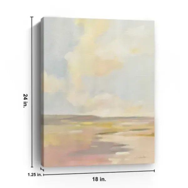 Canvas Art-Kirkland's Home Light Cloud Canvas Art Print, 18X24 In. Blue/Pink/Ivory