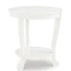 Accent & End Tables-Kirkland's Home Light Cream Curved Legs Accent Table Ivory