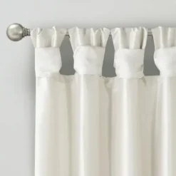 Curtains & Drapes-Kirkland's Home Light Curtain Panel Set With Overlay, 108 In. Gray
