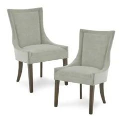 Dining Chairs-Kirkland's Home Light Curved Back Leg 2-Pc. Dining Chair Set Green