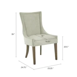 Dining Chairs-Kirkland's Home Light Curved Back Leg 2-Pc. Dining Chair Set Green