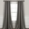 Curtains & Drapes-Kirkland's Home Light Knotted Curtain Panel Set, 95 In. Gray