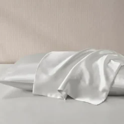 Bed Sheets-Kirkland's Home Light Satin King 2-Pc. Pillow Case Set Gray
