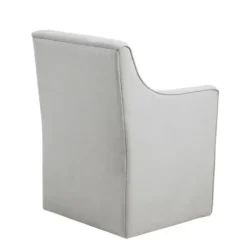 Dining Chairs-Kirkland's Home Light Slipcover Dining Chair With Casters Gray