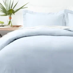 Duvets-Kirkland's Home Light Ultra Soft 3-Pc. Queen Duvet Cover Set Blue