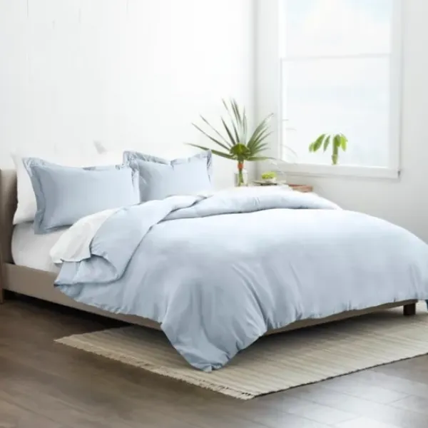 Duvets-Kirkland's Home Light Ultra Soft 3-Pc. Queen Duvet Cover Set Blue