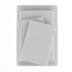 Bed Sheets-Kirkland's Home Light Ultra Soft 3-Pc. Twin Xl Sheet Set Gray