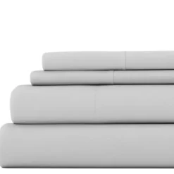 Bed Sheets-Kirkland's Home Light Ultra Soft 3-Pc. Twin Sheet Set Gray