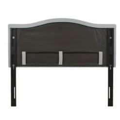 Beds & Headboards-Kirkland's Home Light Upholstered Nailhead King Headboard Blue