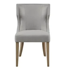 Dining Chairs-Kirkland's Home Light Wingback Dining Chair Gray