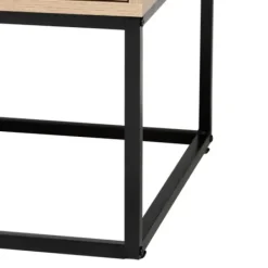 Coffee Tables-Kirkland's Home Light Wood And Rat 2-Drawer Coffee Table Tan