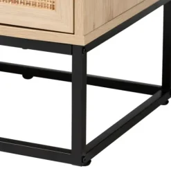 Dressers & Chests-Kirkland's Home Light Wood And Rat 5-Drawer Chest Tan