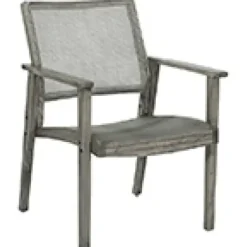 Accent Chairs-Kirkland's Home Linden Woven Cane Accent Chair Gray