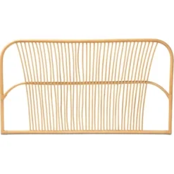 Beds & Headboards-Kirkland's Home Linear Weave Rat Queen Headboard Tan