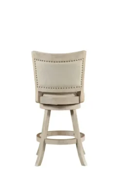 Bar Stools & Counter Height Stools-Kirkland's Home Linen Nailhead Trim Counter Stool, 38 In. Ivory