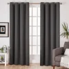 Curtains & Drapes-Kirkland's Home Linen Sateen Curtain Panel Set, 96 In. Tan