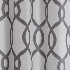 Curtains & Drapes-Kirkland's Home Linen Woven Single Curtain Panel, 84 In. Ivory