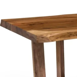 Coffee Tables-Kirkland's Home Live Edge Coffee Table With Crossed Legs, 42 In. Tan