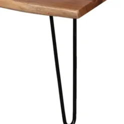 Coffee Tables-Kirkland's Home Live Edge Hairpin Legs Coffee Table, 24X42 In. Tan