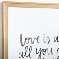 Wall Quotes & Signs-Kirkland's Home Love Is All You Need Framed Wall Plaque White/Black