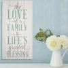 Wall Quotes & Signs-Kirkland's Home Love Of A Family Wall Plaque White/Blue/Brown