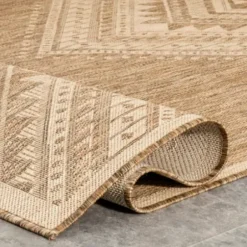 Outdoor Rugs-Kirkland's Home Luxe Diamond Outdoor Area Rug, 6X9 Gray