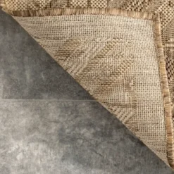 Outdoor Rugs-Kirkland's Home Luxe Diamond Outdoor Area Rug, 6X9 Gray