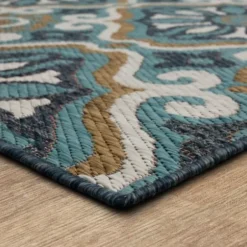 Outdoor Rugs-Kirkland's Home Luxe Diamond Outdoor Area Rug, 7X10 Gray