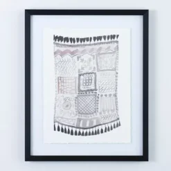 Framed Art-Kirkland's Home Macrame I Framed Art Print White/Gray
