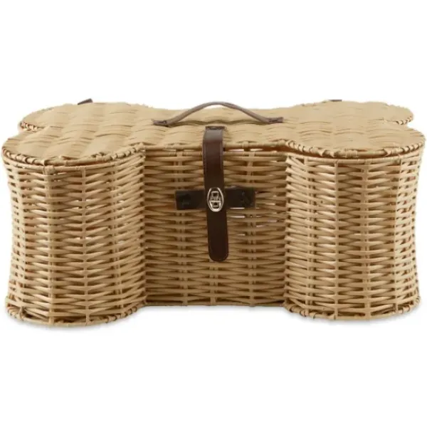 Baskets & Boxes-Kirkland's Home Macrame Overlay Baskets, Set Of 2 Brown