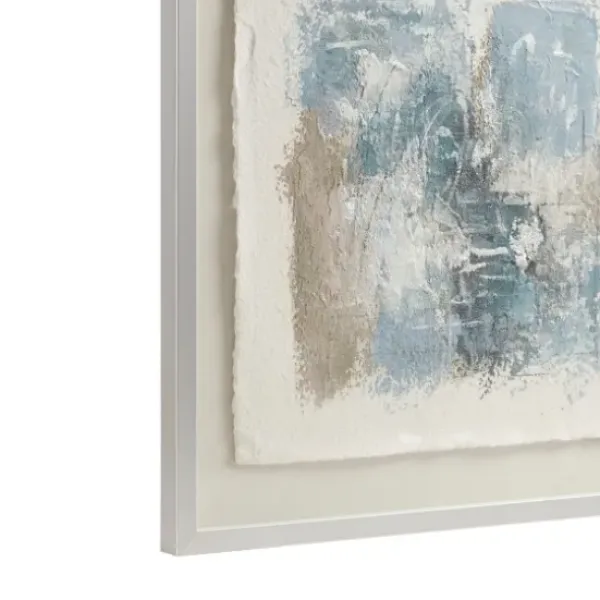 Framed Art-Kirkland's Home Madison Park Blue Abstract Framed Art Print Blue/White