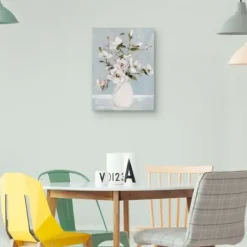 Canvas Art-Kirkland's Home Magnolia Charm Canvas Art Print, 18X24 In. White/Blue