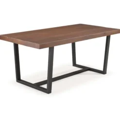 Dining Tables-Kirkland's Home Mahogany Distressed Solid Wood Dining Table Brown