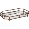 Decorative Trays-Kirkland's Home Mahogany Wood Grid Mesh Decorative Trays, Set Of 2 Brown