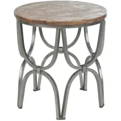 Accent & End Tables-Kirkland's Home Mango Wood Accent Table Brown