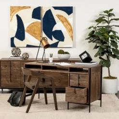 Dining Chairs-Kirkland's Home Mango Wood Dining Chair Brown
