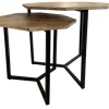 Accent & End Tables-Kirkland's Home Mango Wood Nesting Accent Tables, Set Of 2 Tan