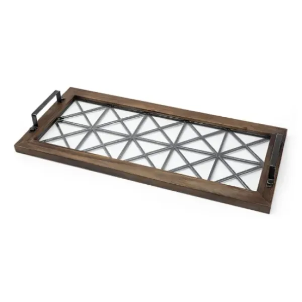 Decorative Trays-Kirkland's Home Mango Wood Trays, Set Of 3 Black