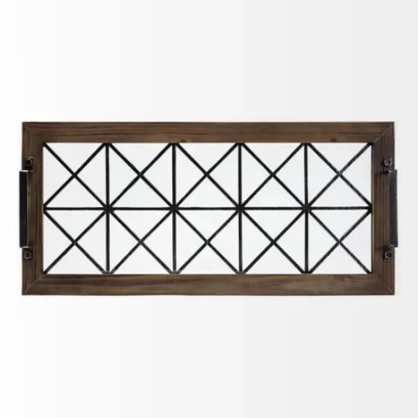 Decorative Trays-Kirkland's Home Mango Wood Trays, Set Of 3 Black