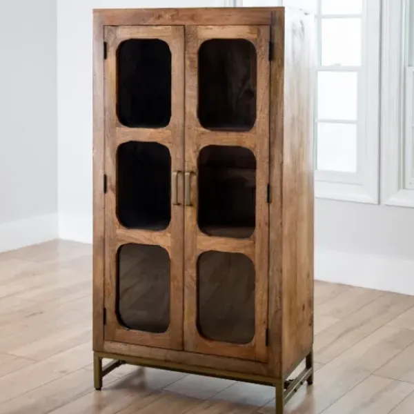 Cabinets & Sideboards-Kirkland's Home Manu Natural Mango Wood Cabinet