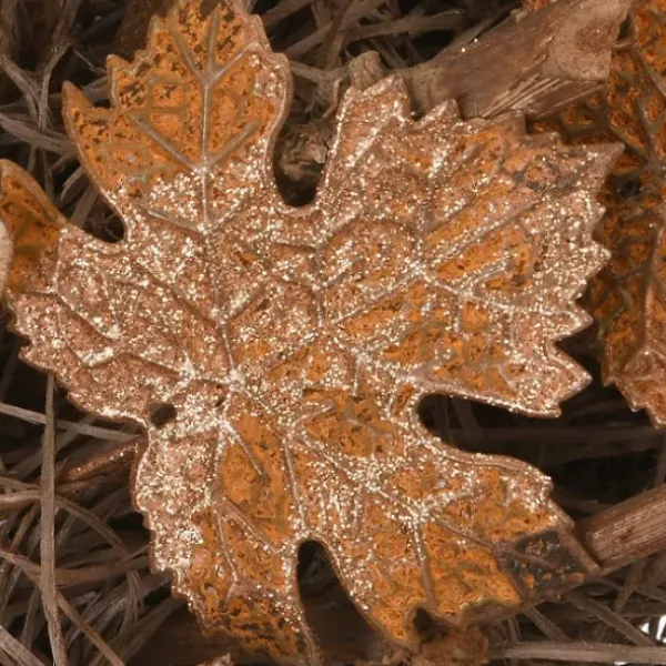 Wreaths-Kirkland's Home Maple Leaves Wreath Brown