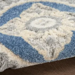 Outdoor Rugs-Kirkland's Home Mara Floral Blossom Indoor/Outdoor Area Rug, 5X7 Gray/White/Multi
